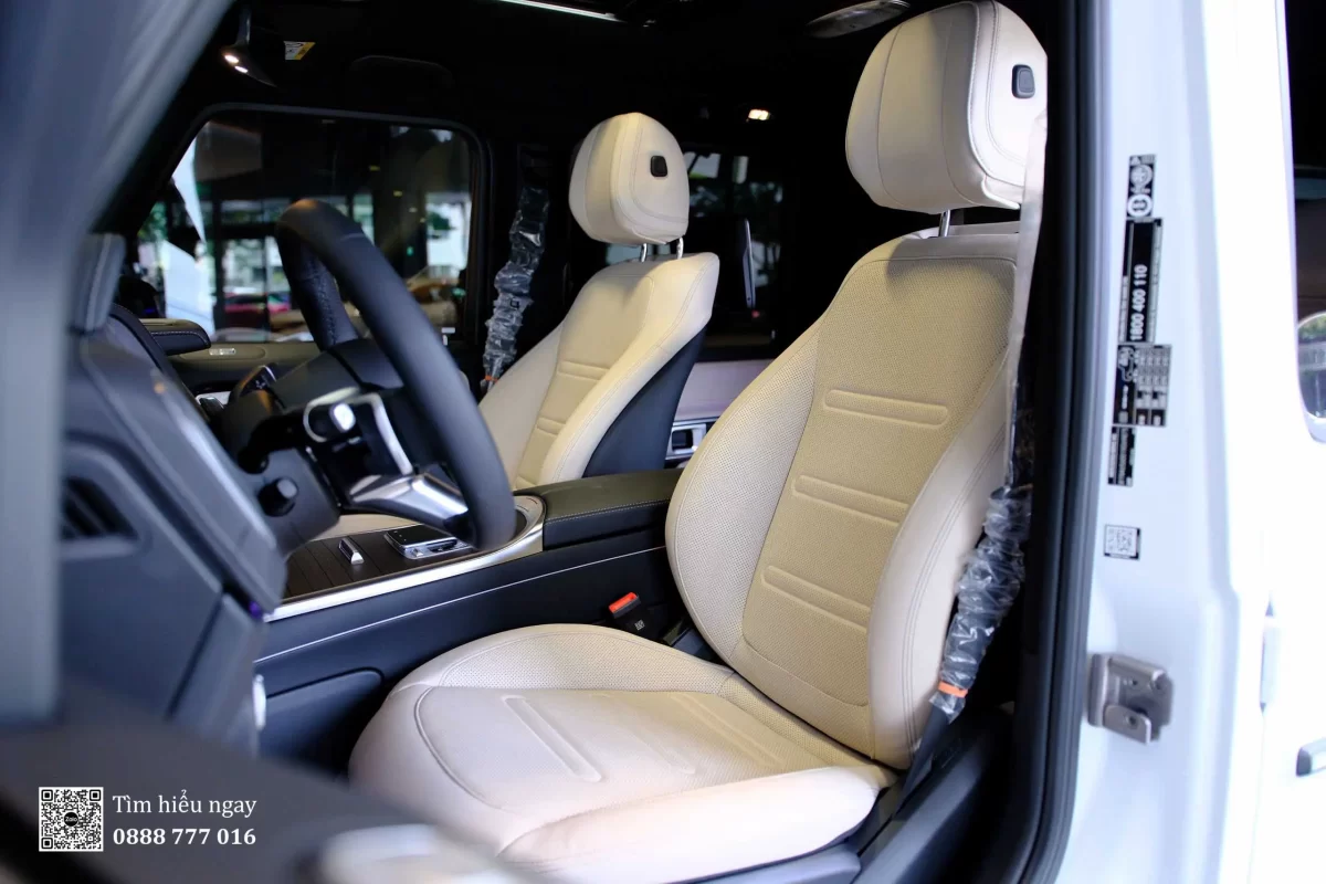 Nội Thất Mercedes Benz G580 Màu Kem
