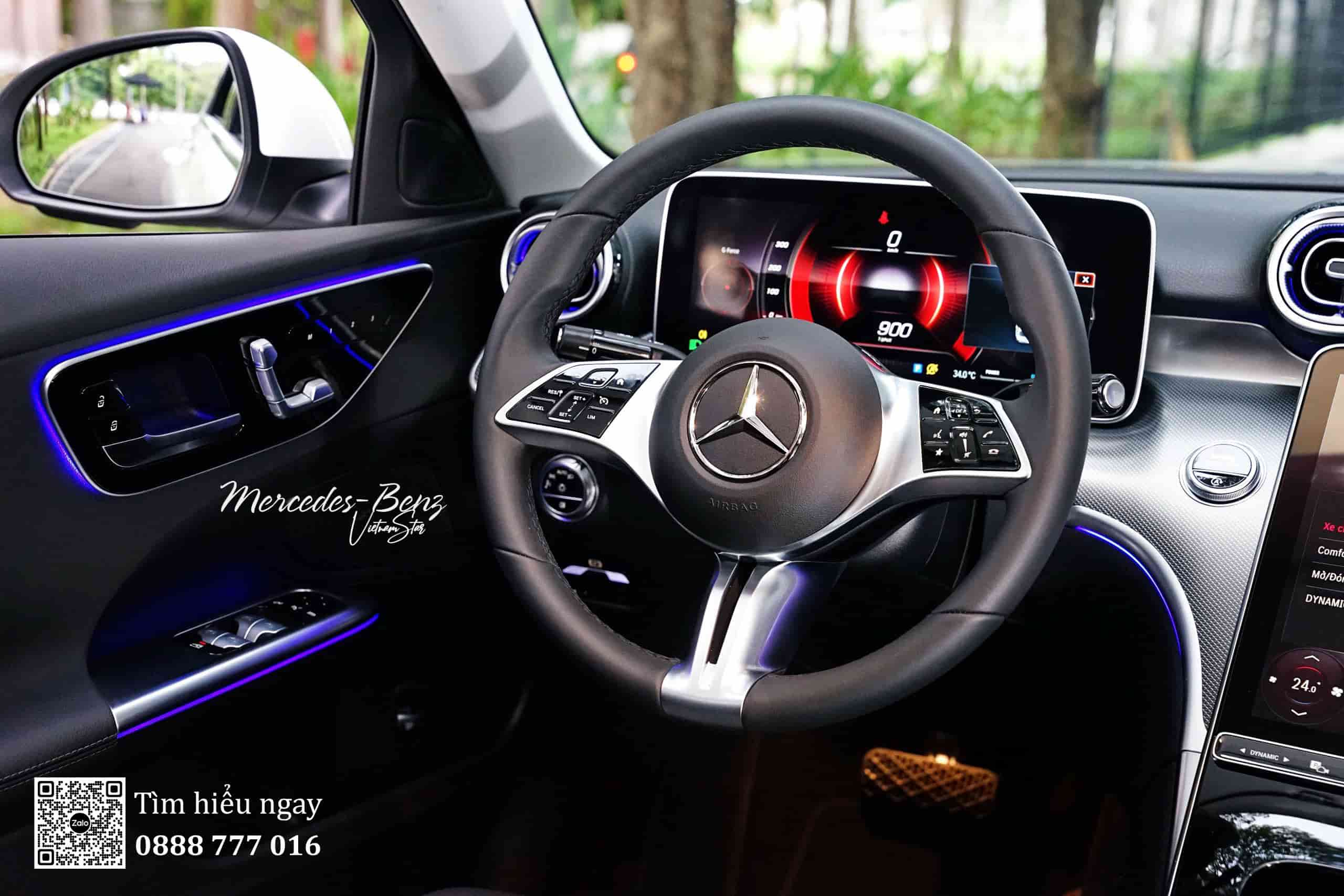 Noi-That-Mercedes-C200-Avantgarde-Den Mercedes C200 nội thất đen